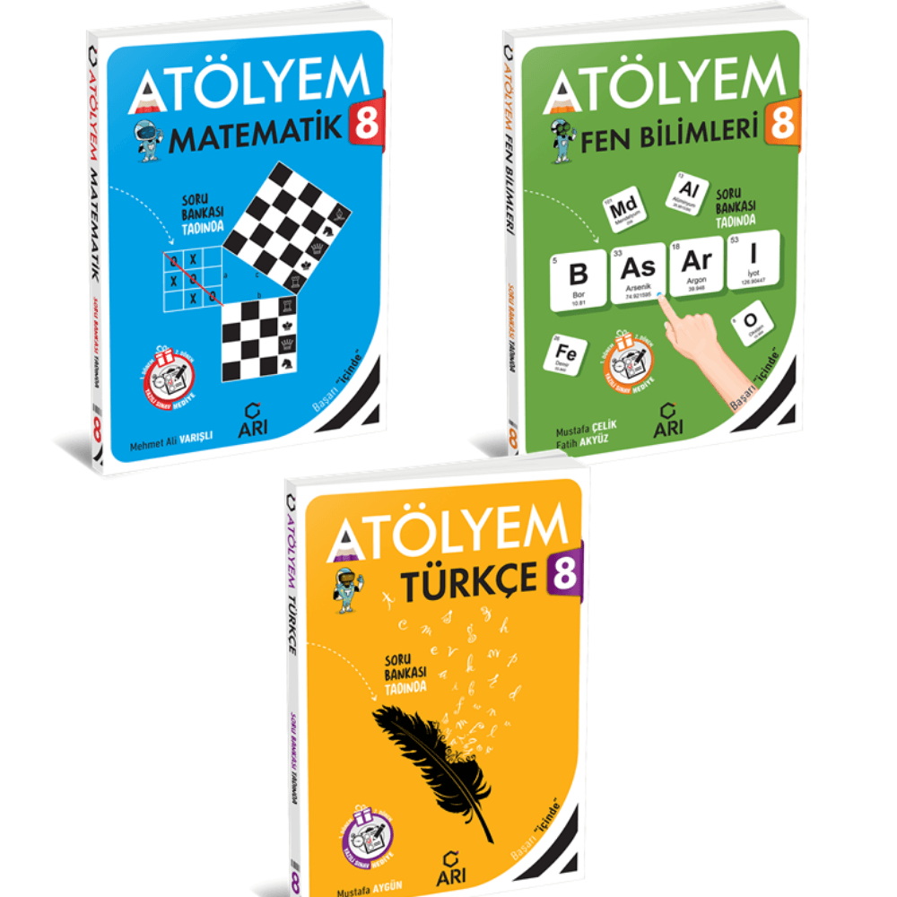 8 Sınıf Matemito Matematik  Fen Bilimler Türkçe  Atölyem 2026 Arı Yayıncılık