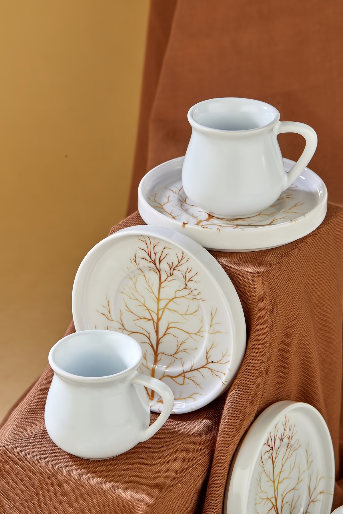 Golden Tree Beyaz Lüx Seramik Kahve Fincan Takımı, Kahve Fincanı