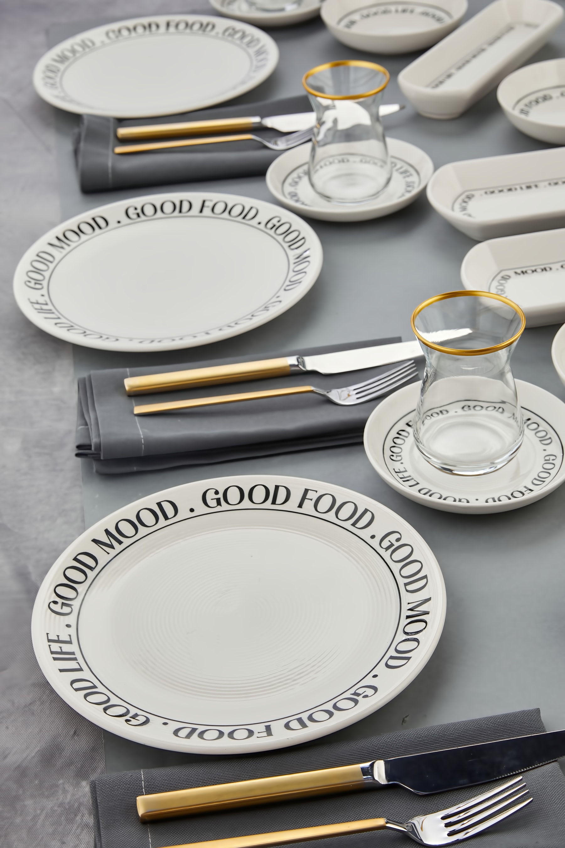 Good Mood, Good Food 20 Parça 6 Kişilik Kahvaltı Takımı – Enerjik ve Şık Sofralar İçin