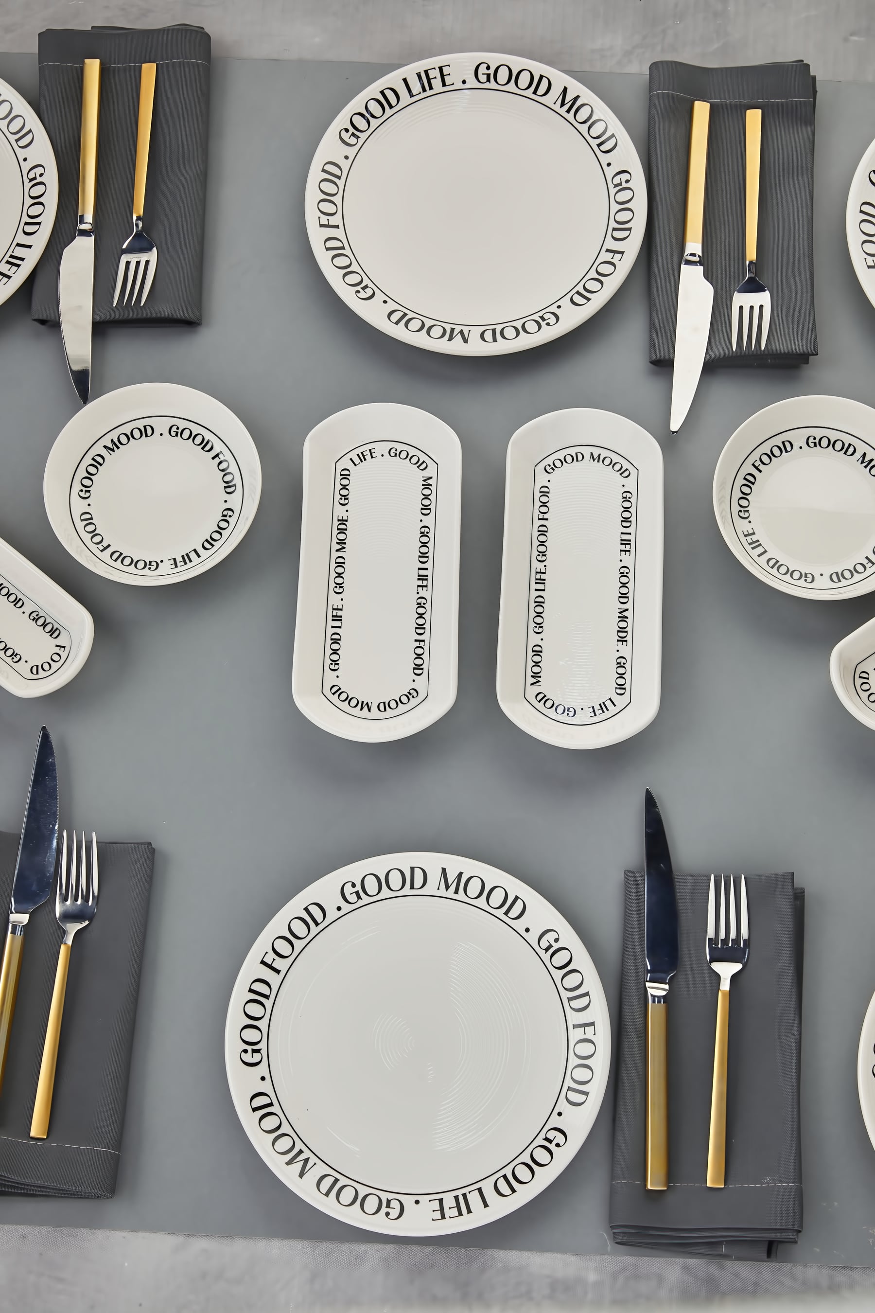 Good Mood, Good Food 14 Parça 6 Kişilik Kahvaltı Takımı – Enerjik ve Şık Sofralar İçin