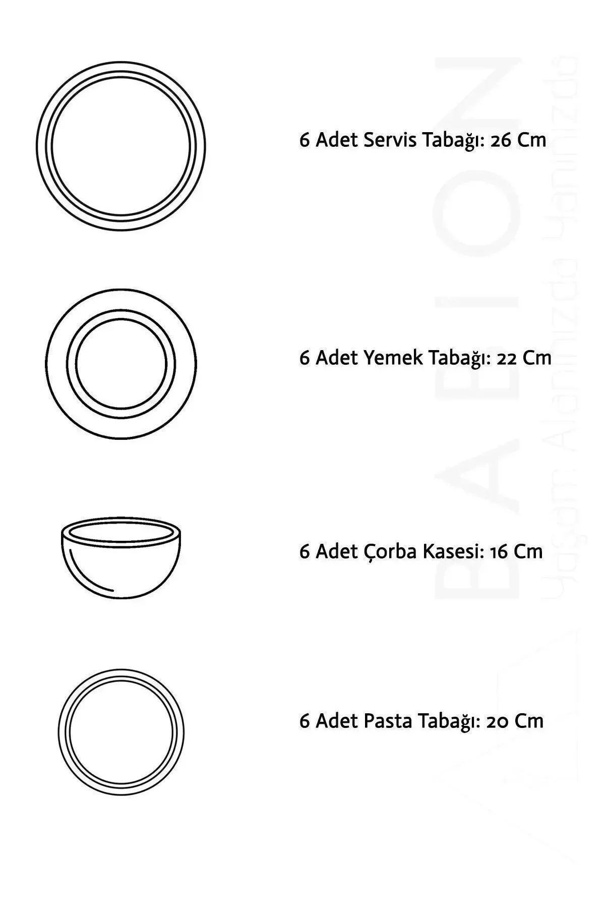 Pembe Sakura 24 Parça 6 Kişilik Yemek Takımı – Zarif Kiraz Çiçeği Deseni ve Pastel Pembe Şıklığı