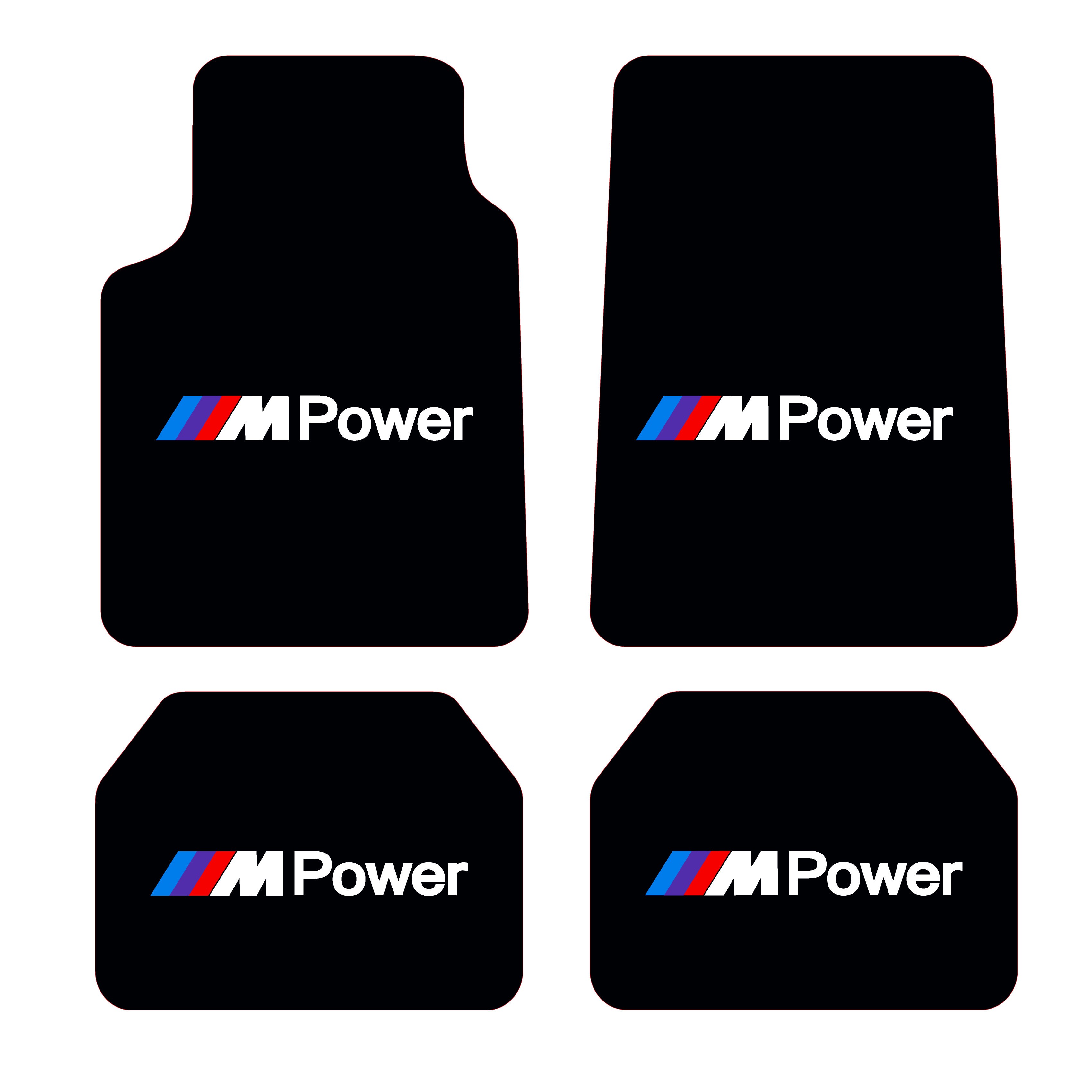 M Power Desen Kadife Halı Paspas seti (UNİVERSAL ÖLÇÜ )