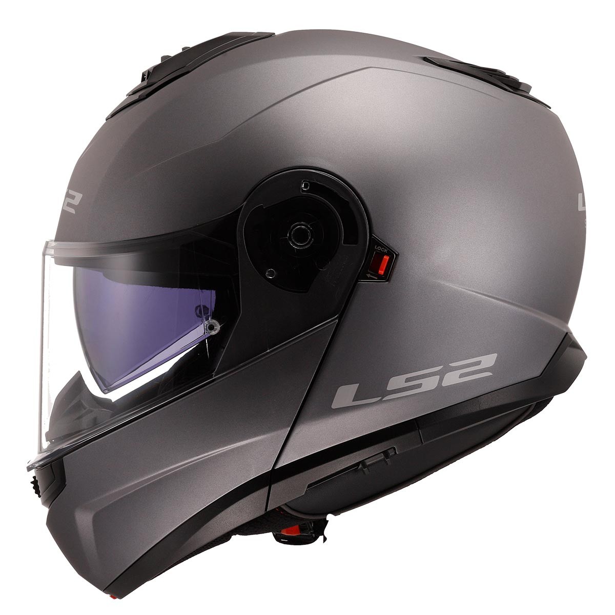 LS2 STROBE 2 MAT TITANIUM KASK