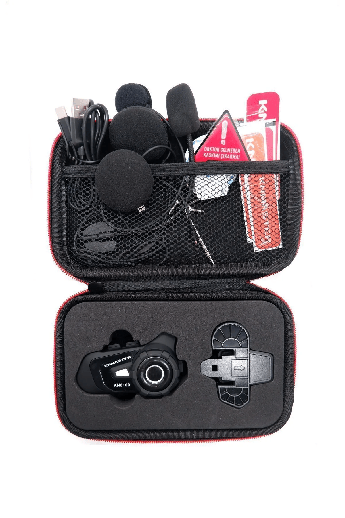 KNMASTER KN6100 MOTOSİKLET KASK İNTERKOM BLUETOOTH INTERCOM KULAKLIK SETİ