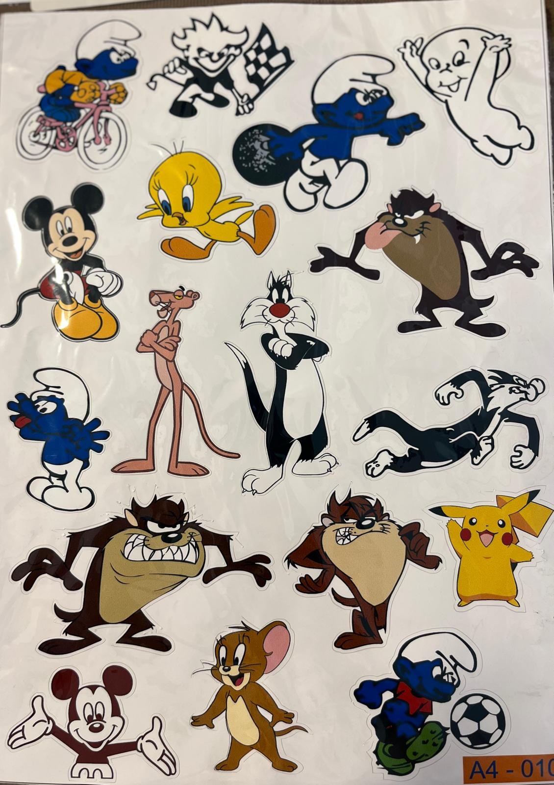 A4 Motosiklet Stickerları – Kendinden Yapışkanlı Dekoratif Etiket Seti