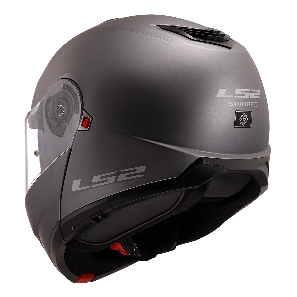 LS2 STROBE 2 MAT TITANIUM KASK