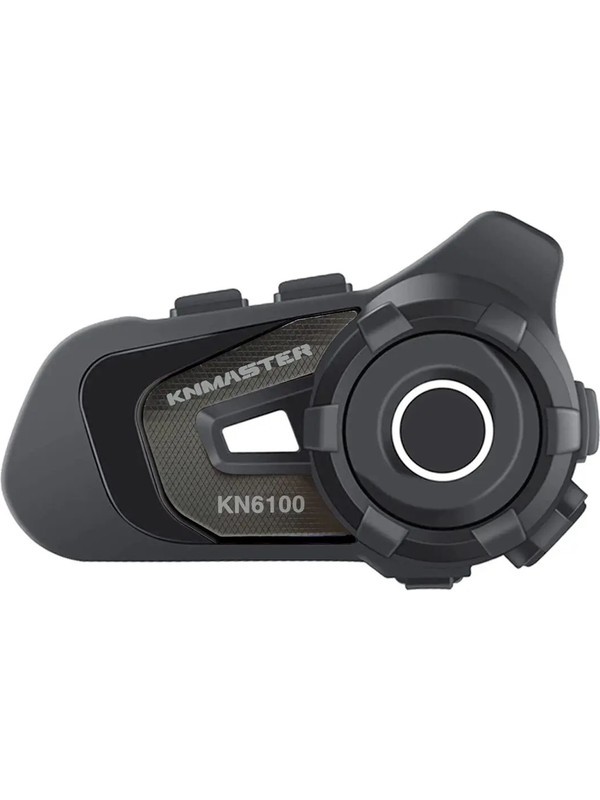 KN6100 PRO Motosiklet Kask Interkom Bluetooth Intercom Kulaklık Seti Karbon Siyah