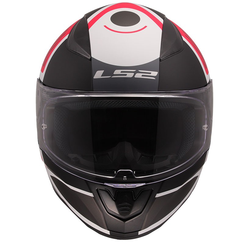 LS2 RAPID 2 GRID MAT BEYAZ-KIRMIZI KASK