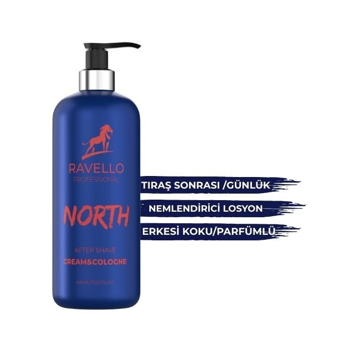 North Krem Kolonya 400ml – Serin, Keskin ve Kalıcı Erkek Kokusu