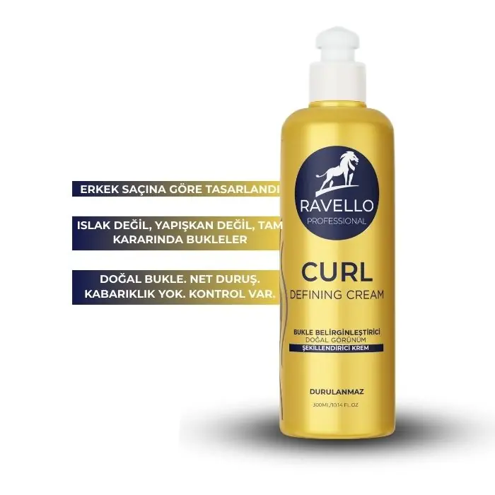 Ravello Curl Defining Cream 300 ml – Doğal Görünüm Veren Kıvırcık