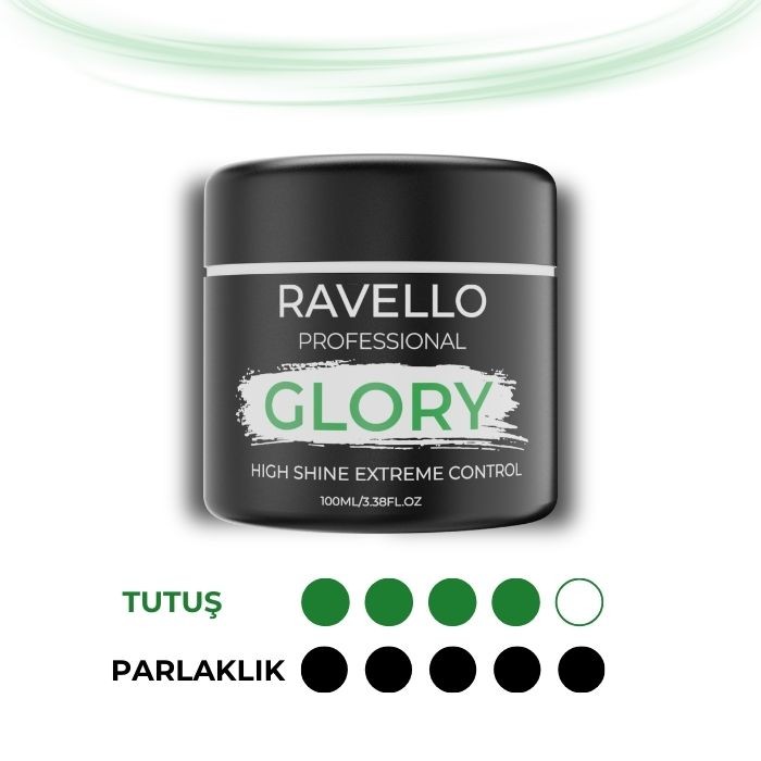 Ravello Glory Orta Sertlikte Parlak Saç Wax – Doğal Parlaklık & Orta Tutuş 100ml