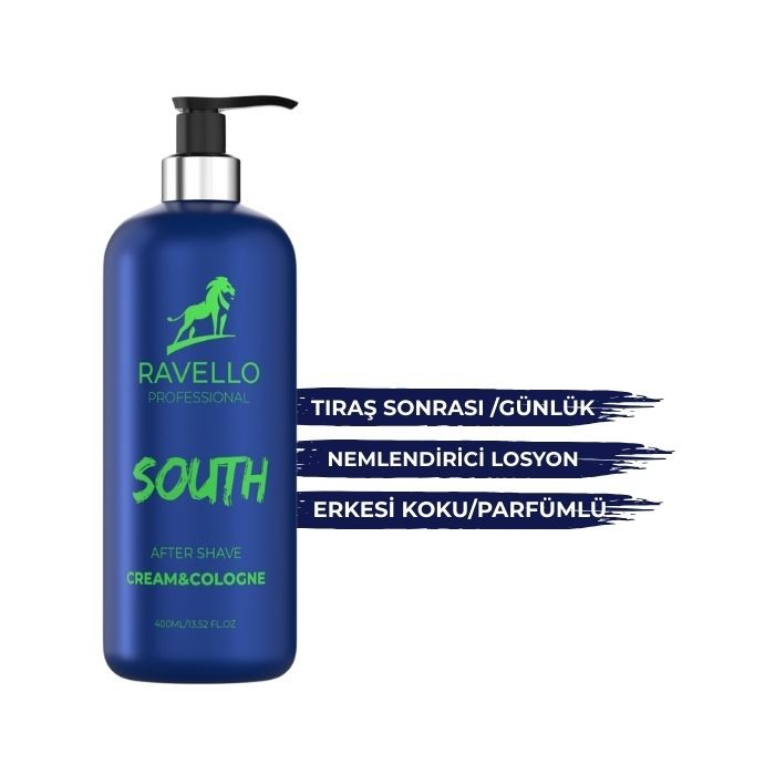 South Krem Kolonya – Ferahlatıcı ve Nemlendirici Erkek Kolonyası 400ml