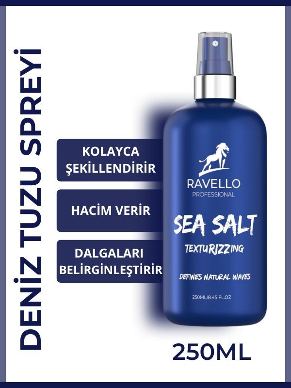  Deniz Tuzu Saç Spreyi Doğal Dalga Sağlayan Ve Hacim Veren Saç Spreyi -250ml