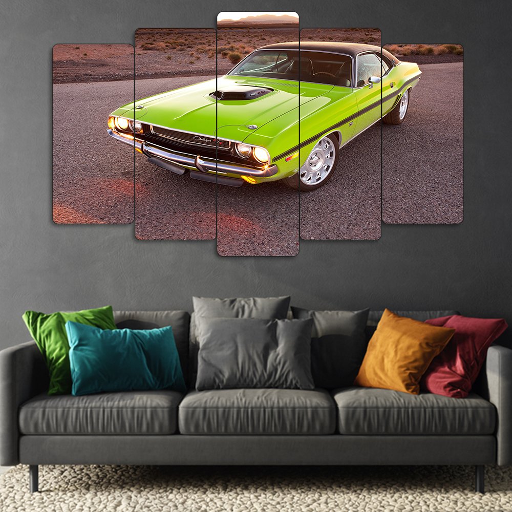 1970 Dodge Challenger R/T - 5 Parçalı Araba Tablo