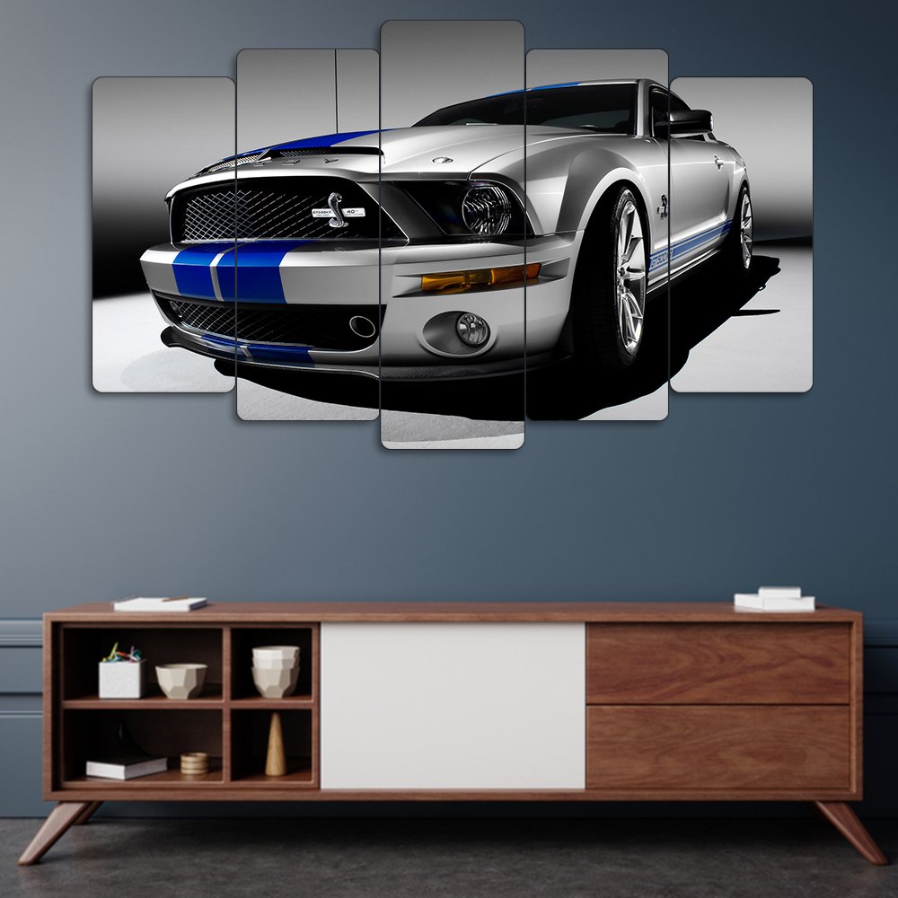 Ford Mustang Shelby GT500KR - 5 Parçalı Araba Tablo
