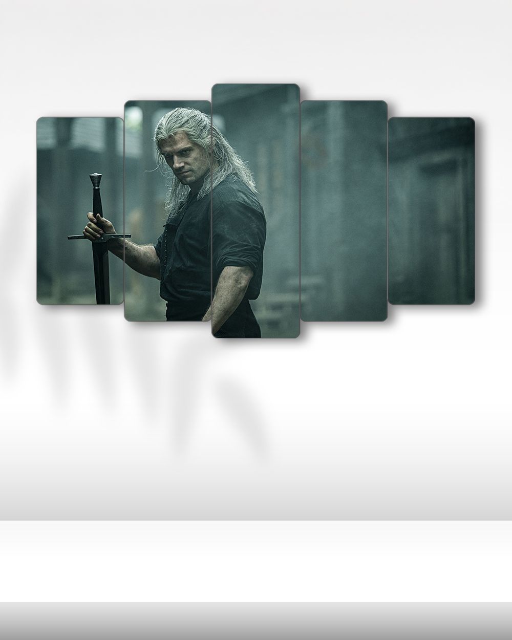 The Witcher, Geralt Kılıçla - 5 Parçalı Tablo