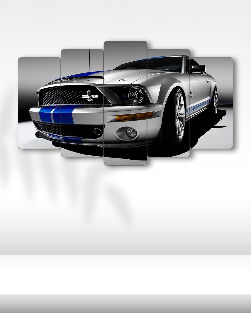 Ford Mustang Shelby GT500KR - 5 Parçalı Araba Tablo
