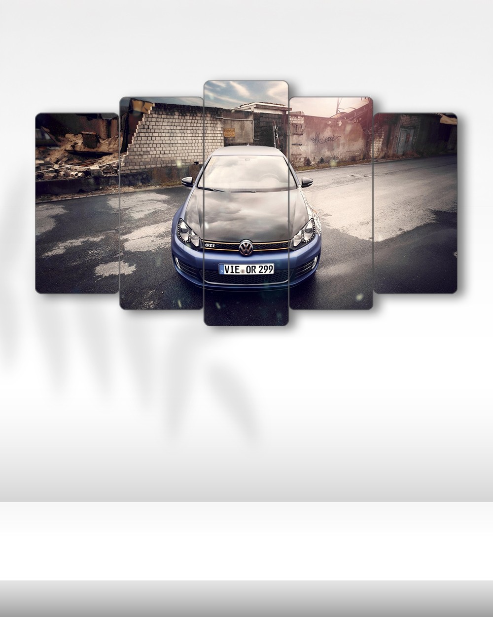 Volkswagen Golf GTI 2012 - 5 Parçalı Araba Tablo