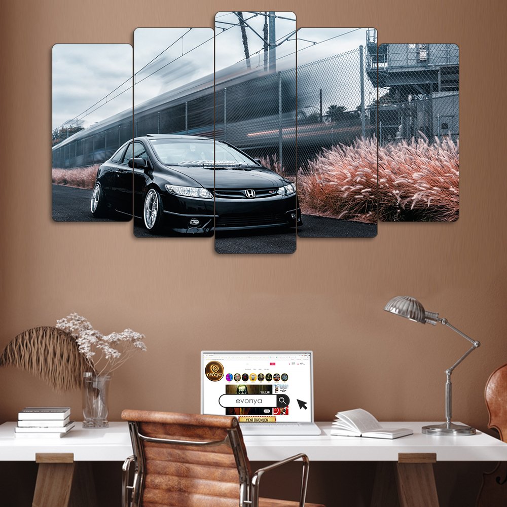 Honda Civic Si Coupe - 5 Parçalı Araba Tablo