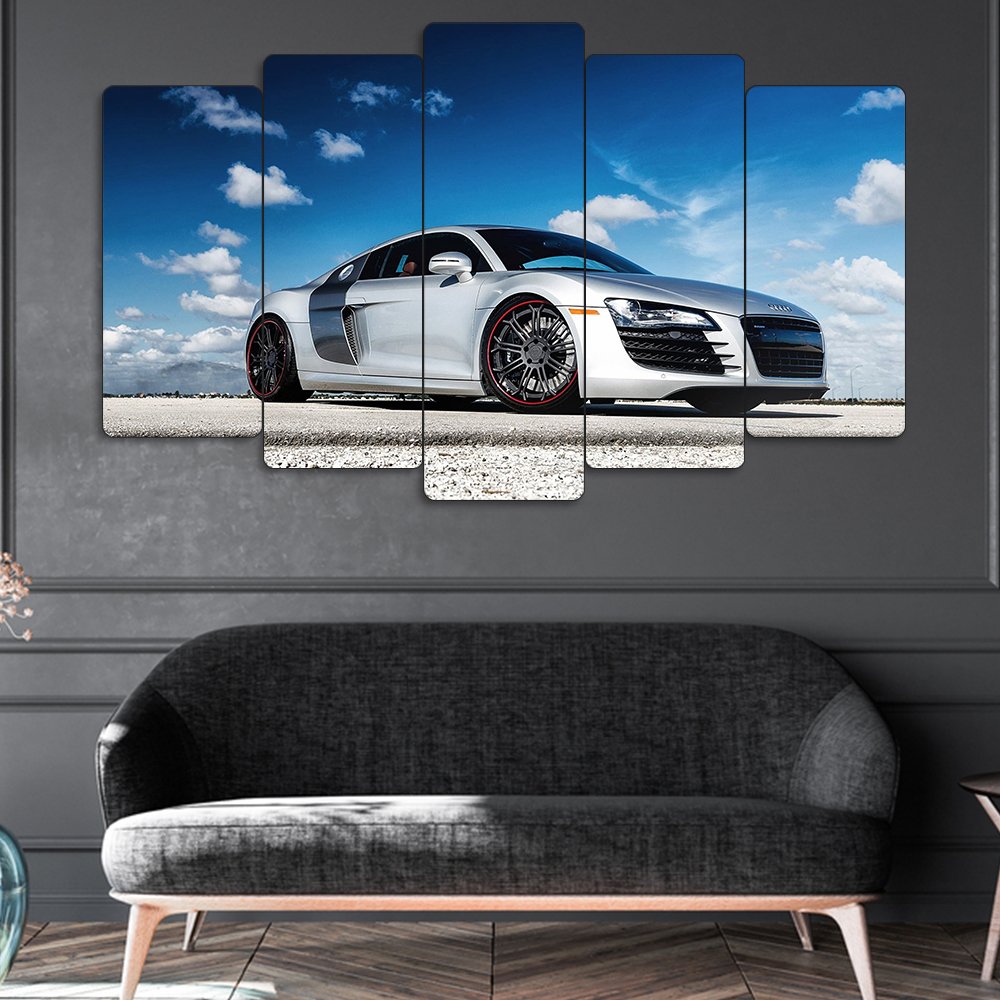 Audi R8 - 5 Parçalı Araba Tablo