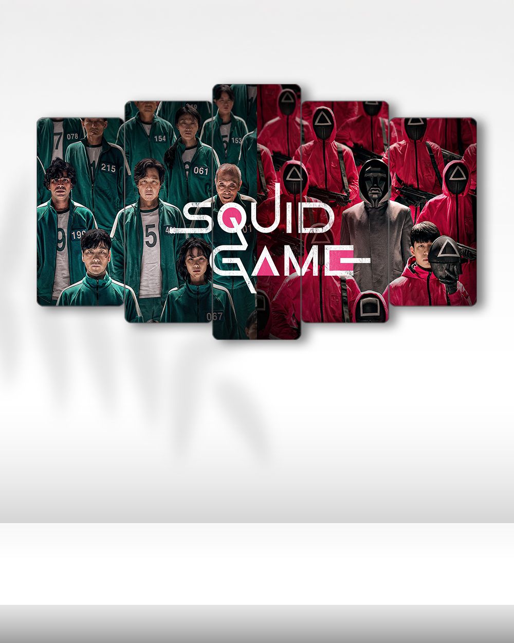 Squid Game, Oyuncular ve Görevliler - 5 Parçalı Tablo