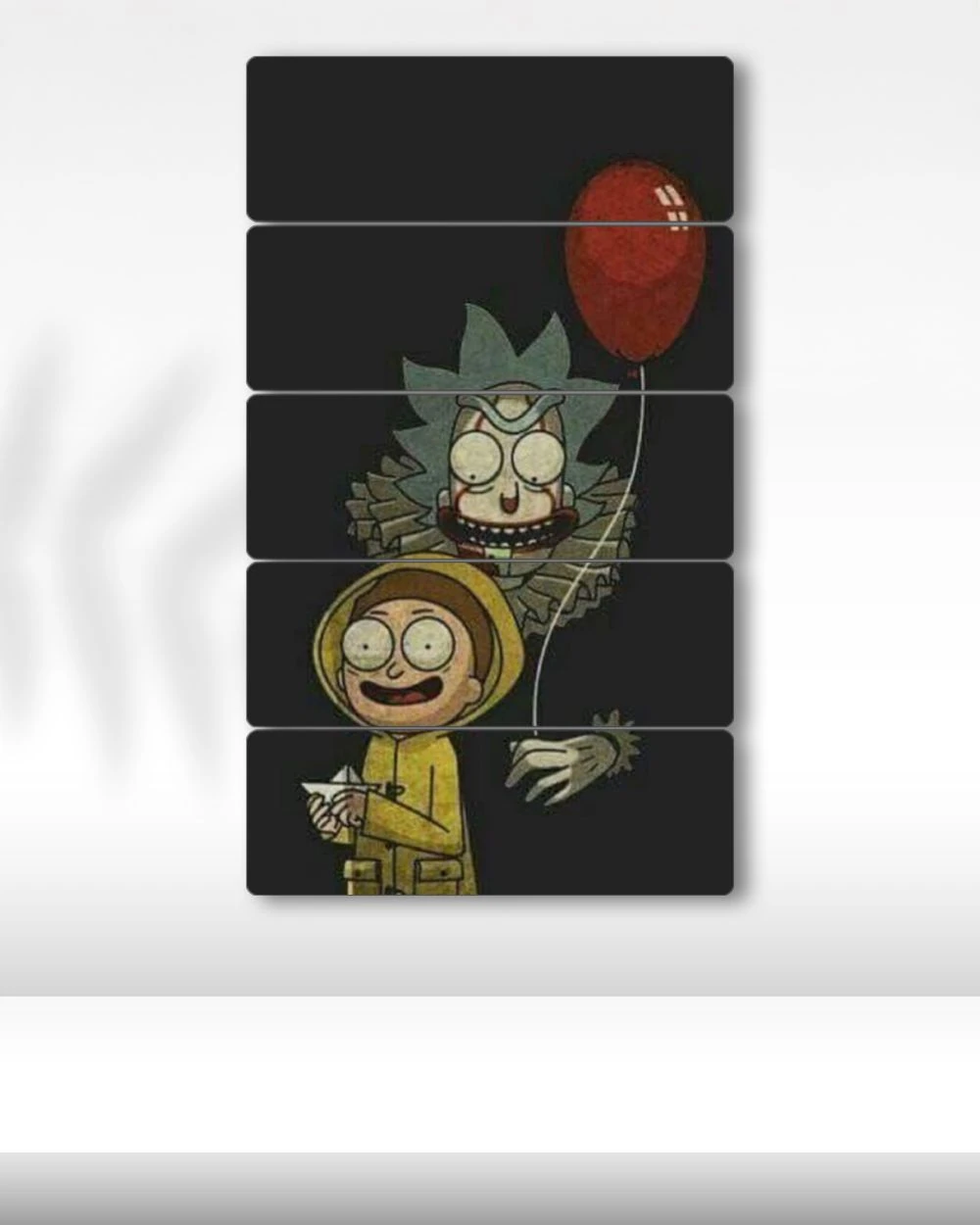 Rick and Morty, IT Konsept - 5 Parçalı Tablo