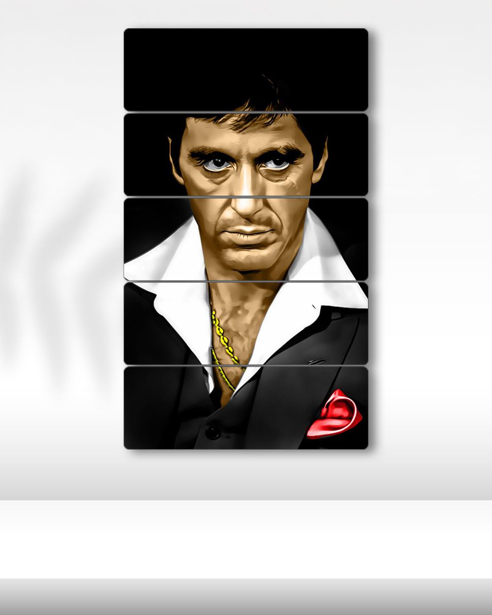 Scarface, Tony Montana - 5 Parçalı Tablo