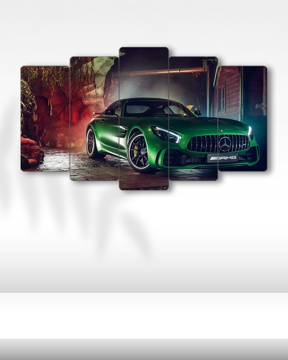Mercedes-AMG GT R - 5 Parçalı Araba Tablo
