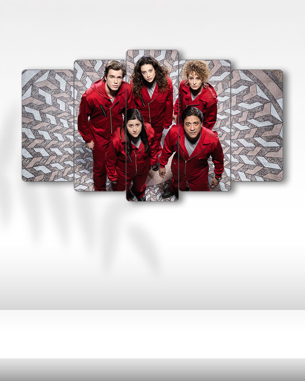 La Casa de Papel, Merkez Bankası Ekibi - 5 Parçalı Tablo