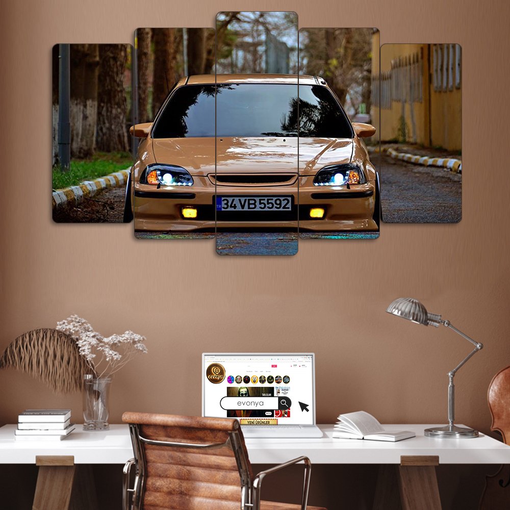 Honda Civic EG6 - 5 Parçalı Araba Tablo