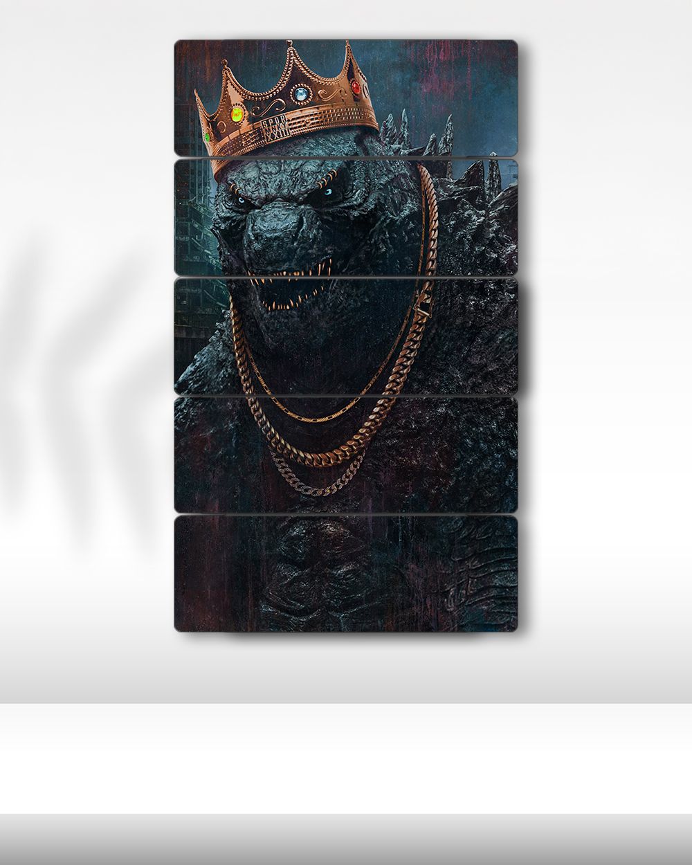 Godzilla, Taçlı Kral - 5 Parçalı Tablo