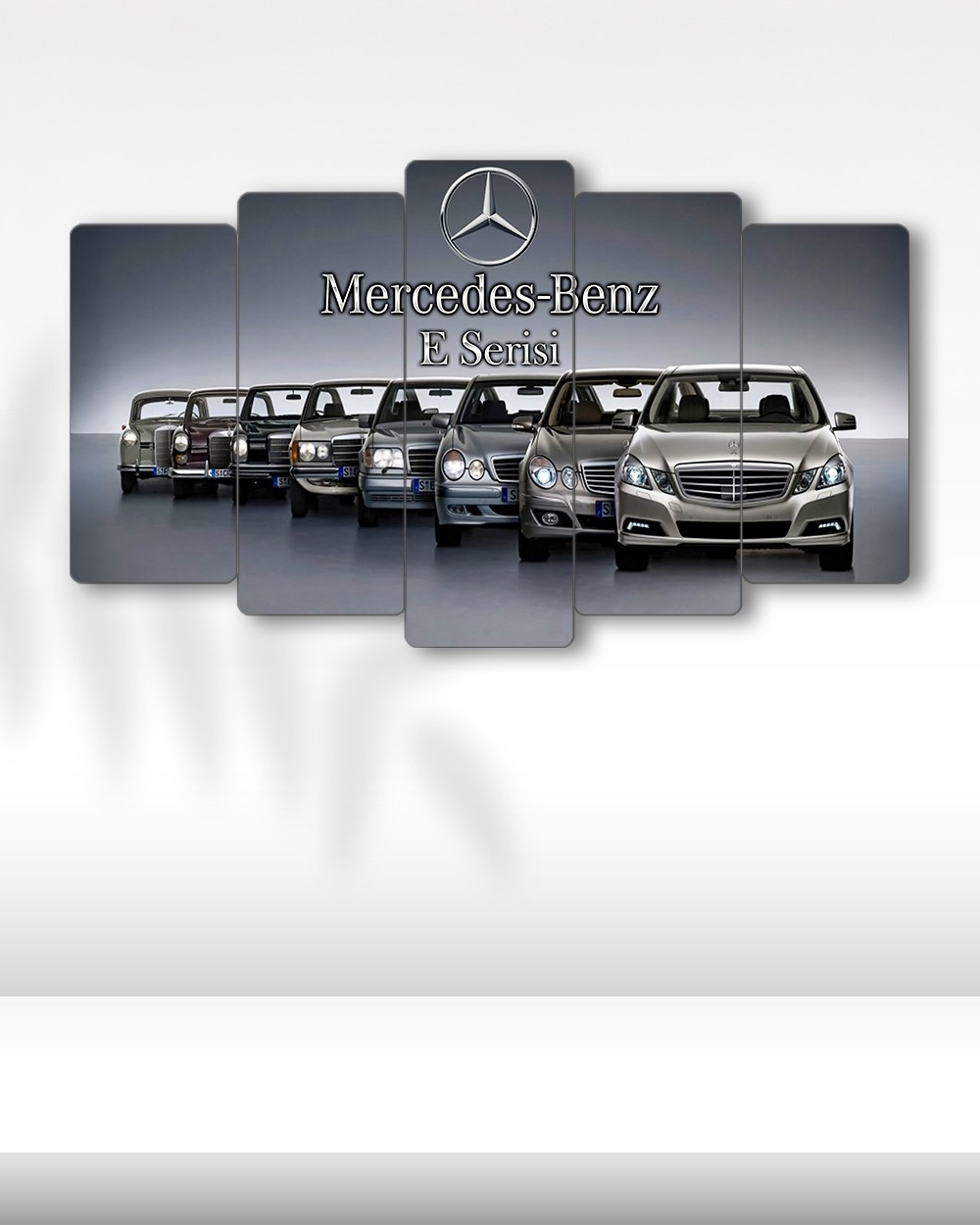 Mercedes-Benz E Serisi Evrimi - 5 Parçalı Araba Tablo
