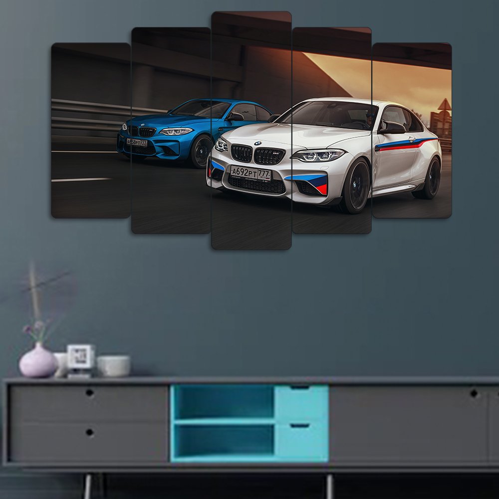 BMW M2 Competition - 5 Parçalı Araba Tablo