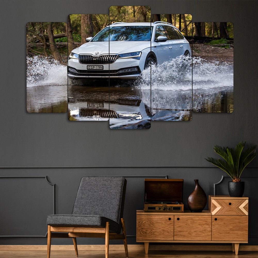 Skoda Superb Scout 4x4 - 5 Parçalı Araba Tablo