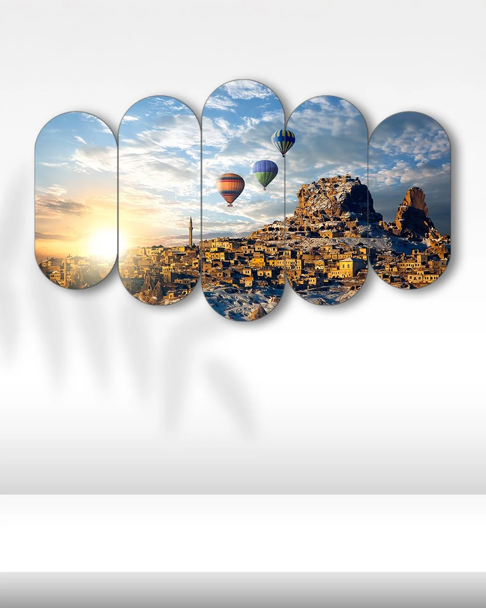 Kapadokya Balonları - 5 Parçalı Tablo