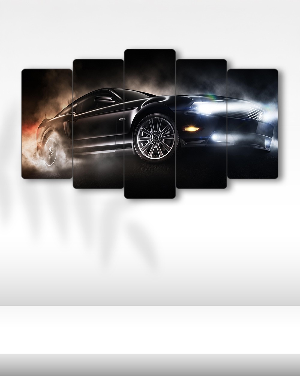Ford Mustang GT - 5 Parçalı Araba Tablo
