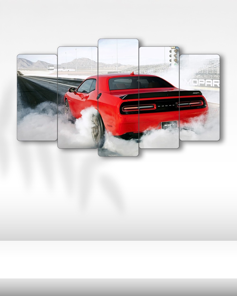 Dodge Challenger SRT - 5 Parçalı Araba Tablo