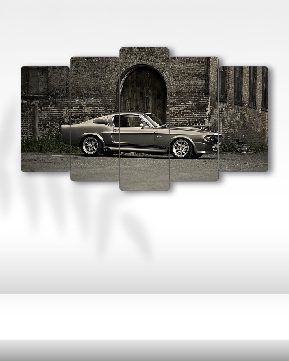 Ford Mustang Shelby GT500 Eleanor - 5 Parçalı Araba Tablo