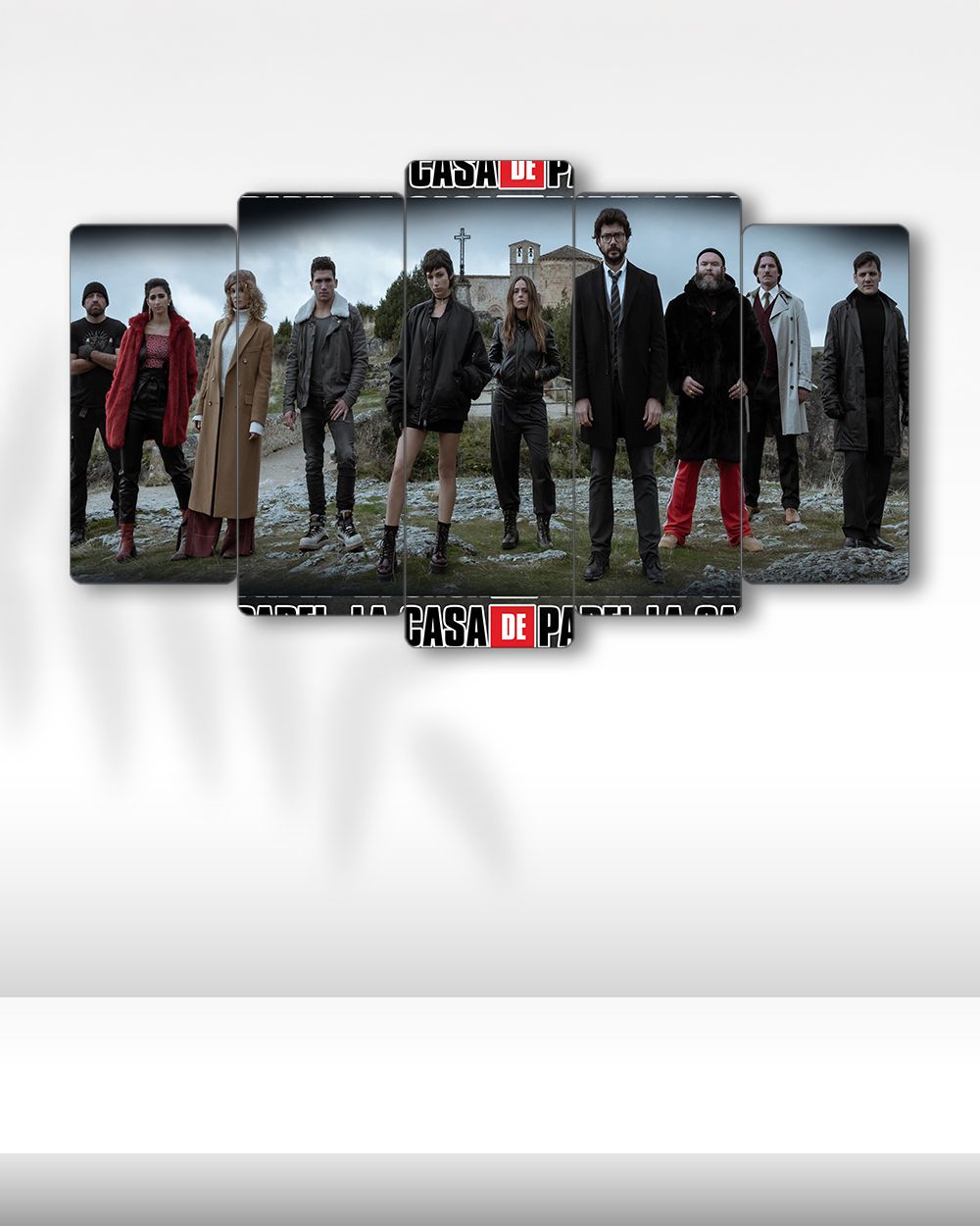 La Casa De Papel, Geniş Kadro - 5 Parçalı Tablo