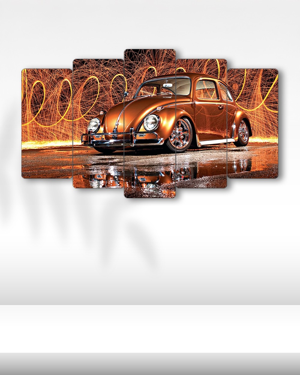 Vosvos Copper Glow - 5 Parçalı Araba Tablo