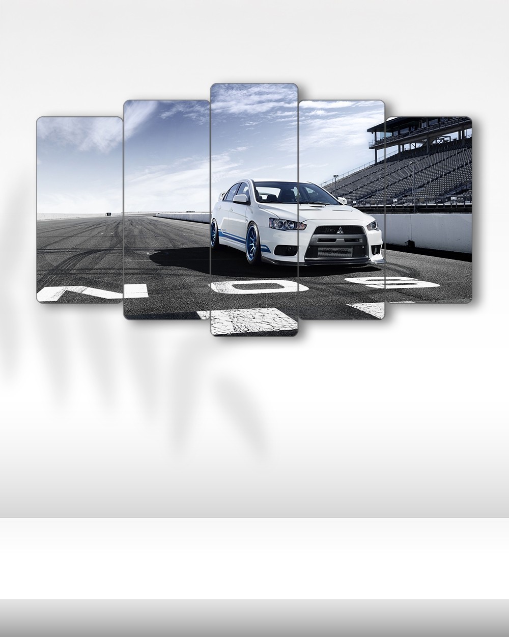 Mitsubishi Lancer Evolution X - 5 Parçalı Araba Tablo