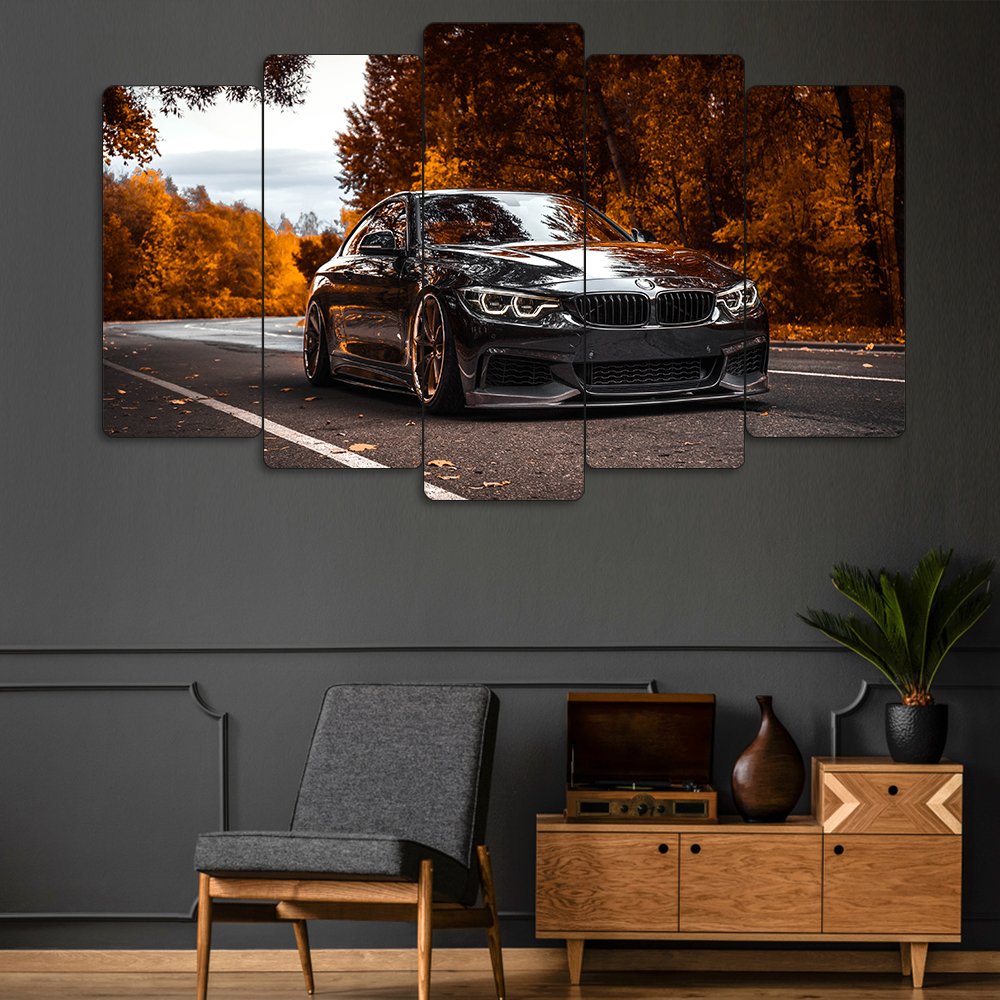 BMW M4 Coupe - 5 Parçalı Araba Tablo