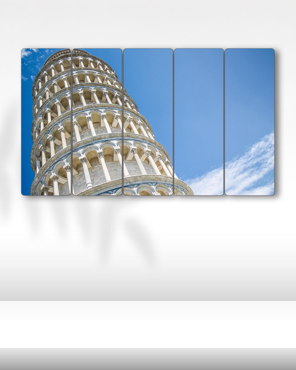 Pisa Kulesi, Pisa, İtalya - 5 Parçalı Tablo