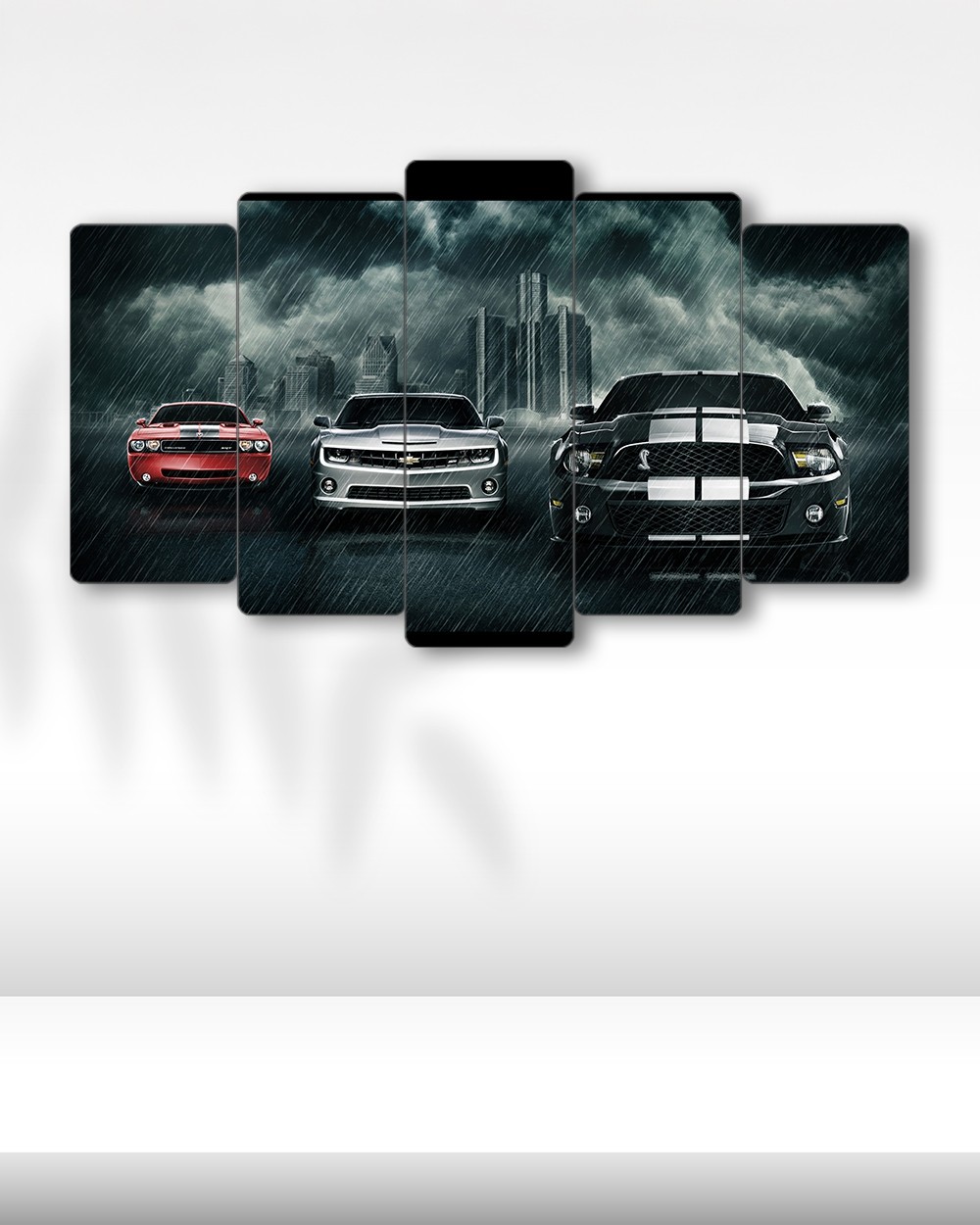 American Muscle Gücü - 5 Parçalı Araba Tablo