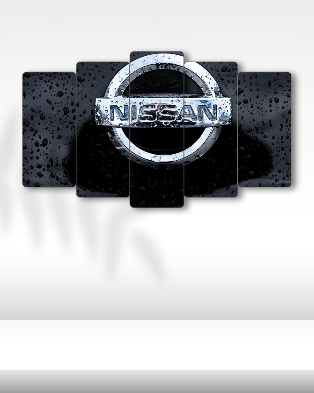 Nissan Logo - 5 Parçalı Araba Tablo