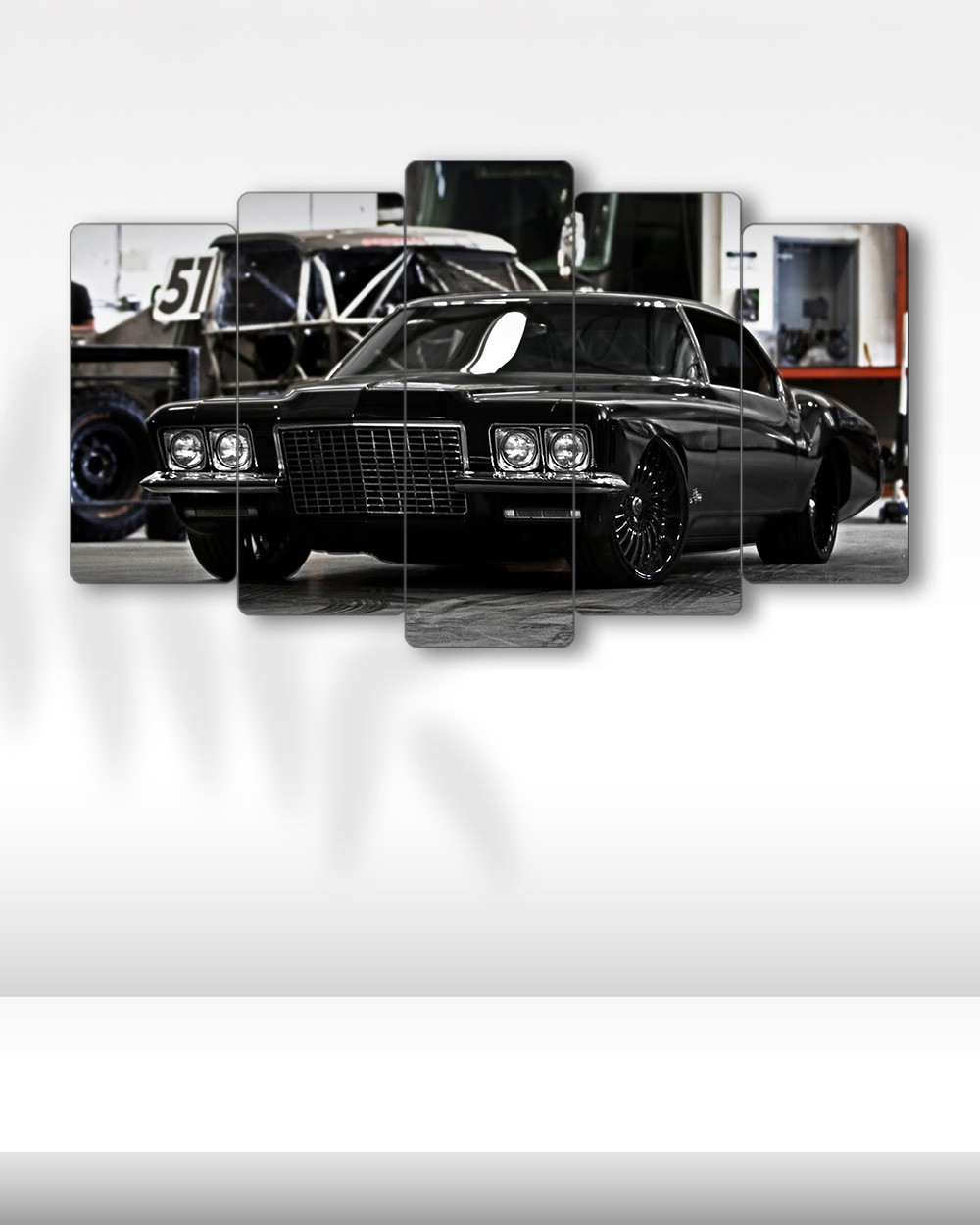 Buick Riviera 1971 Custom - 5 Parçalı Araba Tablo