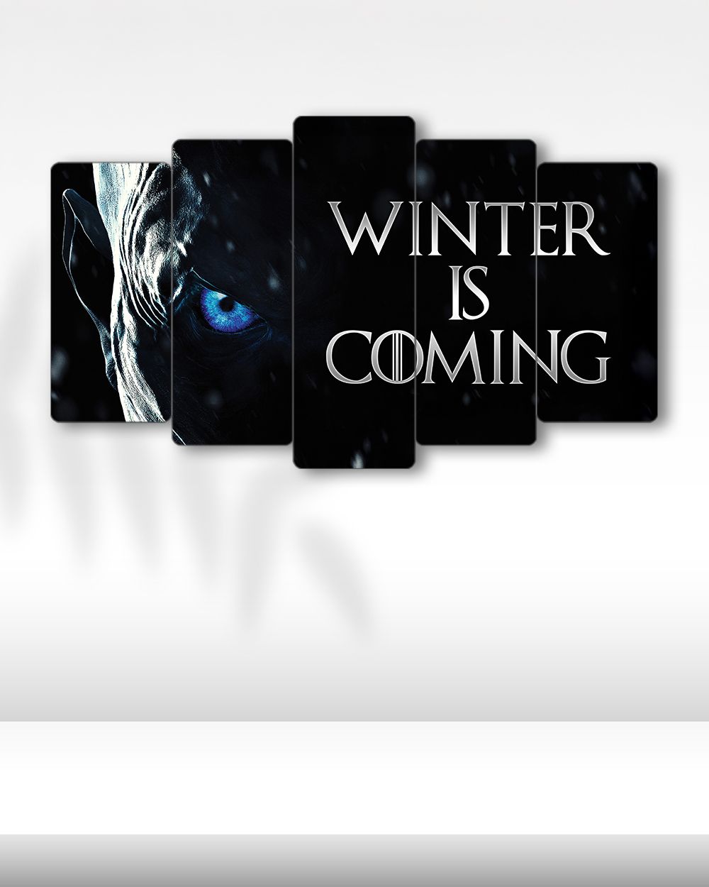 Game of Thrones, Night King Winter is Coming - 5 Parçalı Tablo