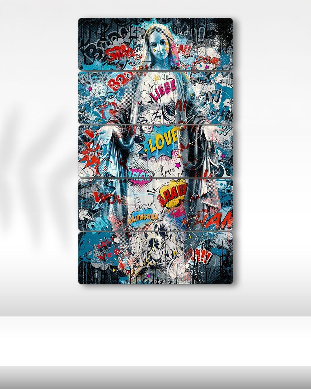 Meryem Ana, Popart - 5 Parçalı Tablo