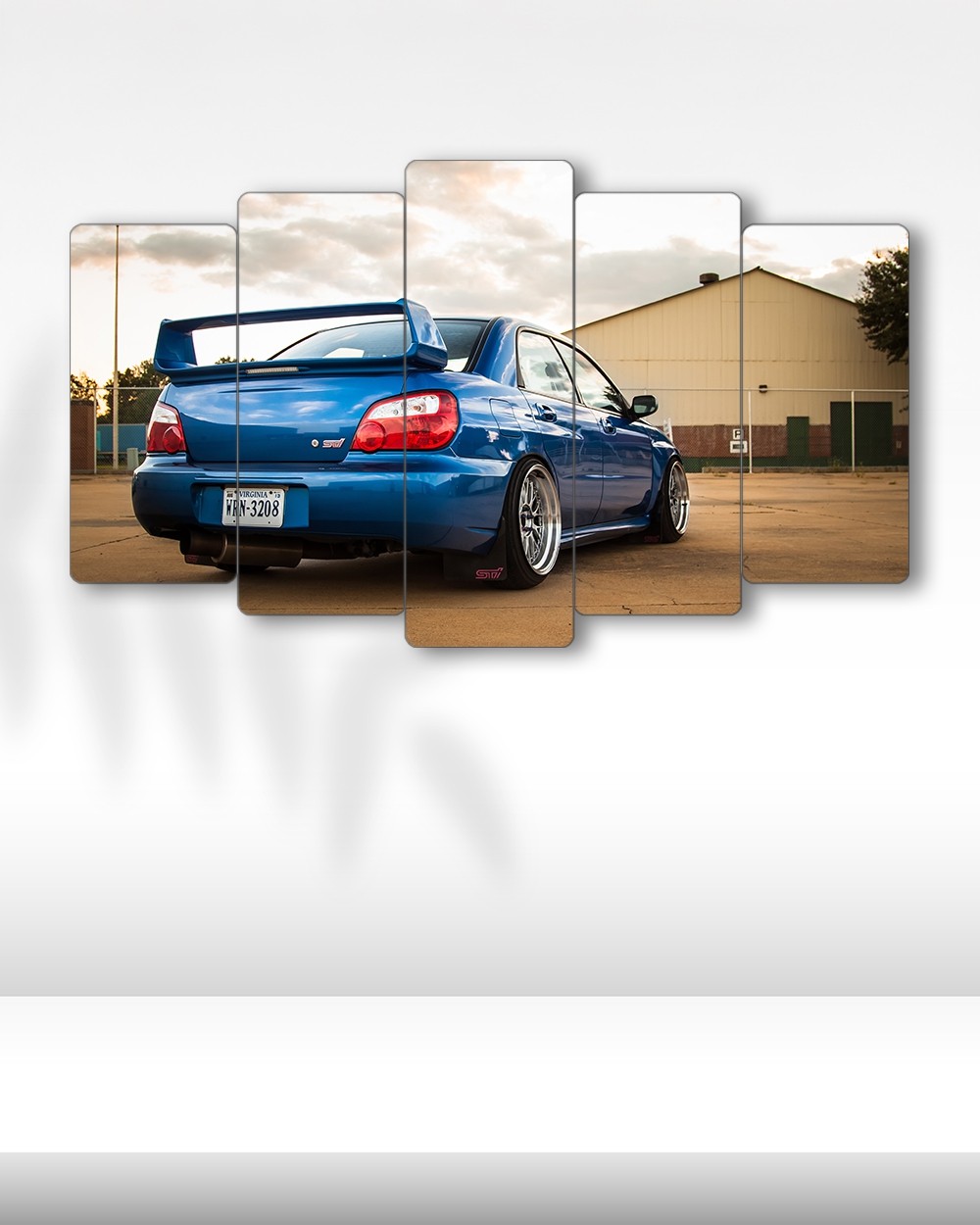 Subaru Impreza WRX STI 2006 - 5 Parçalı Araba Tablo