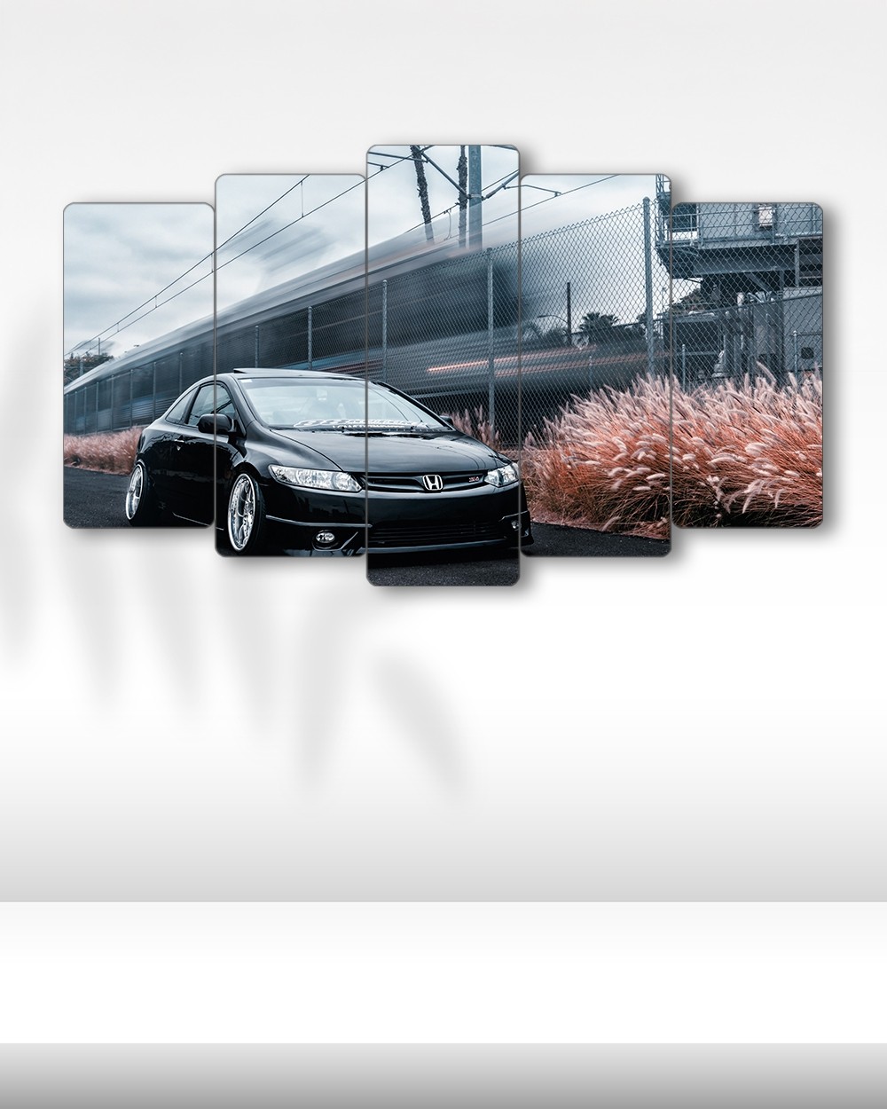 Honda Civic Si Coupe - 5 Parçalı Araba Tablo